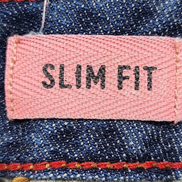 Vintage Y2K Dickies Jeans Womens 4 Blue Low Rise Slim Fit Bootcut Flare Leg - Picture 10 of 15